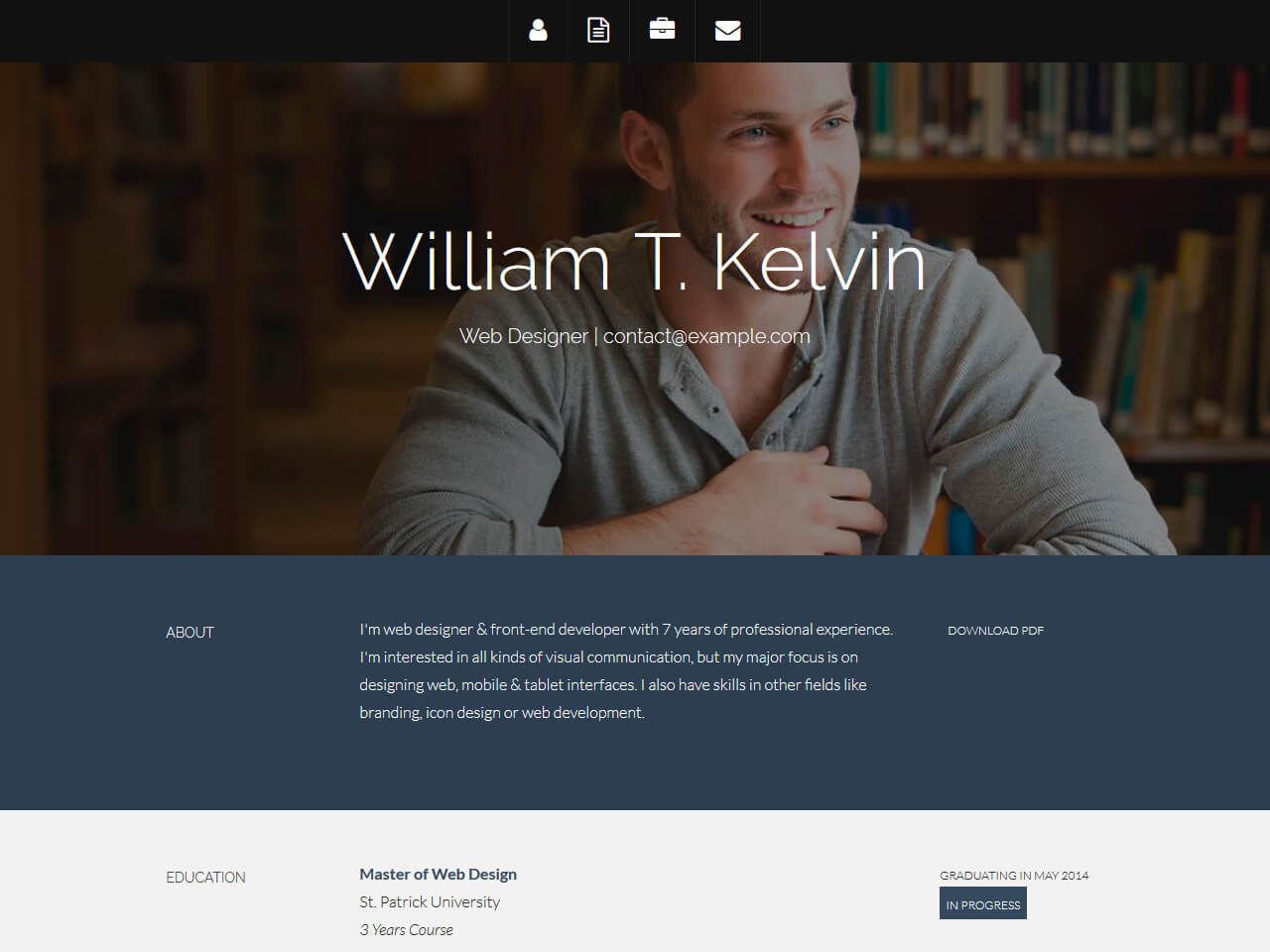 Kelvin-个人简历网站模板