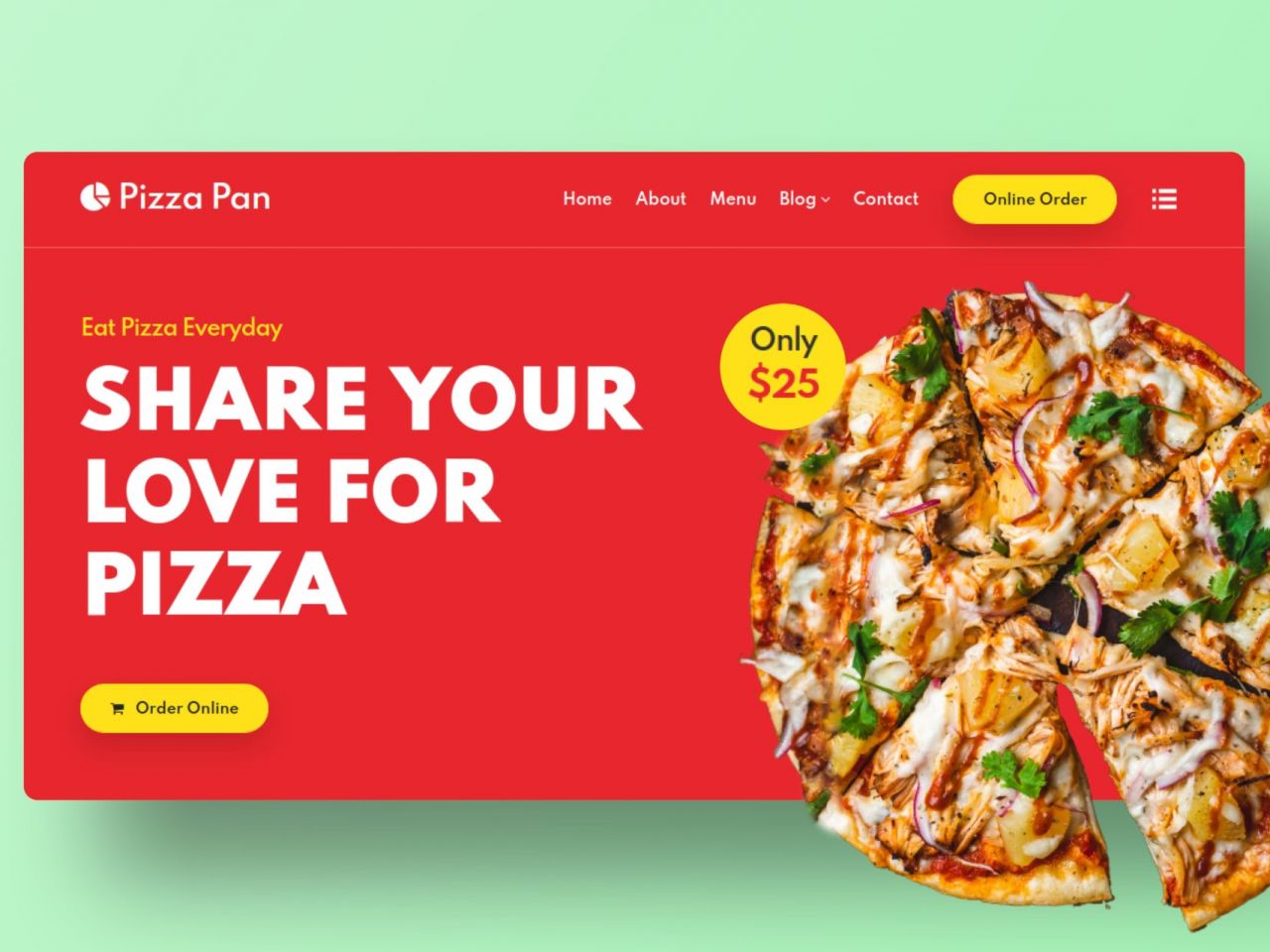 Pizza Pan-餐厅网站模板