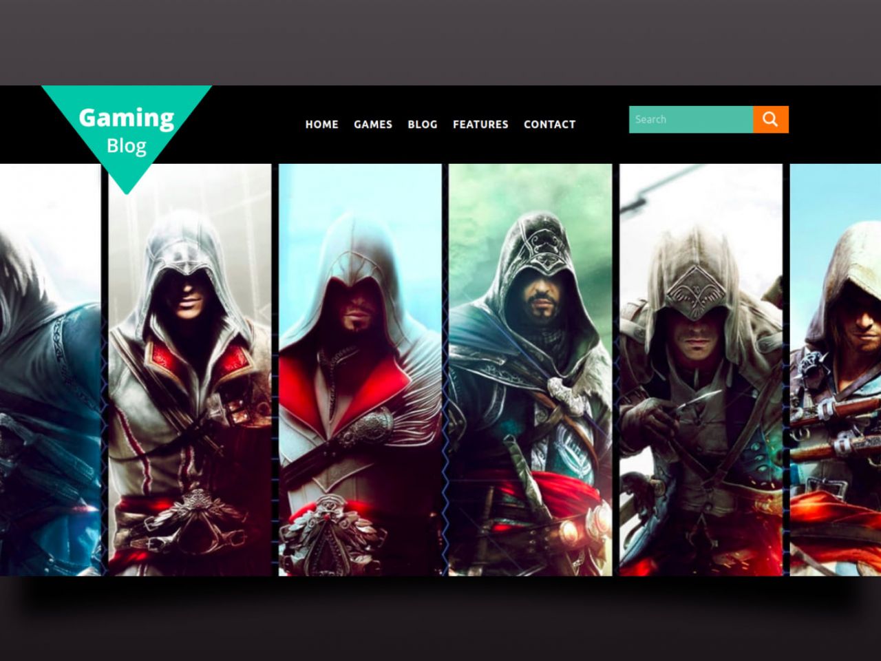 Gaming Blog -游戏博客网站模板