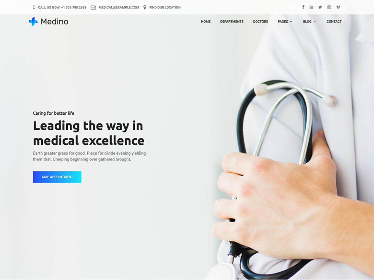Medino-医疗健康网站模板