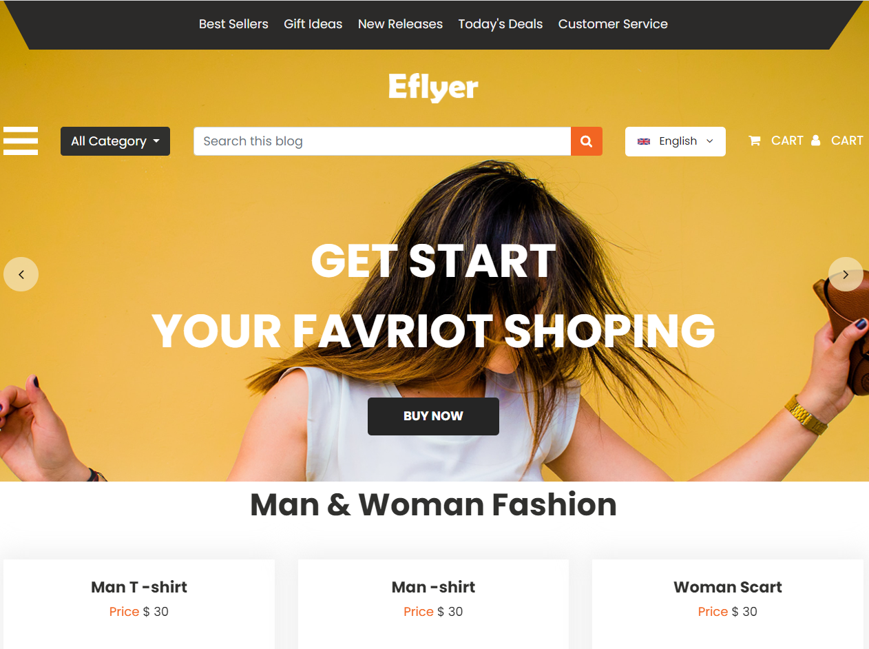 Eflyer 电商网站模板