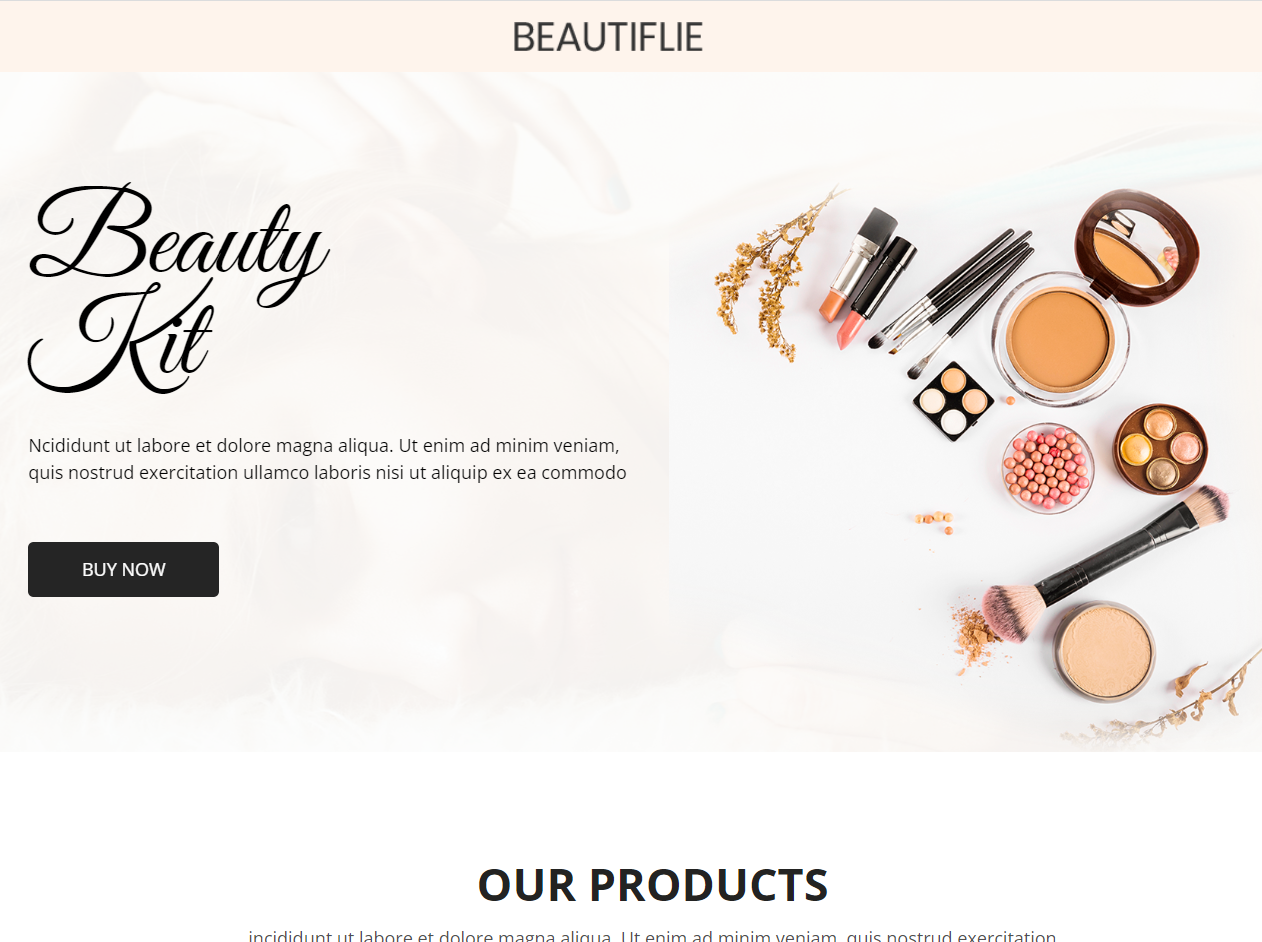 Beautiflie 美妆电商网站模板