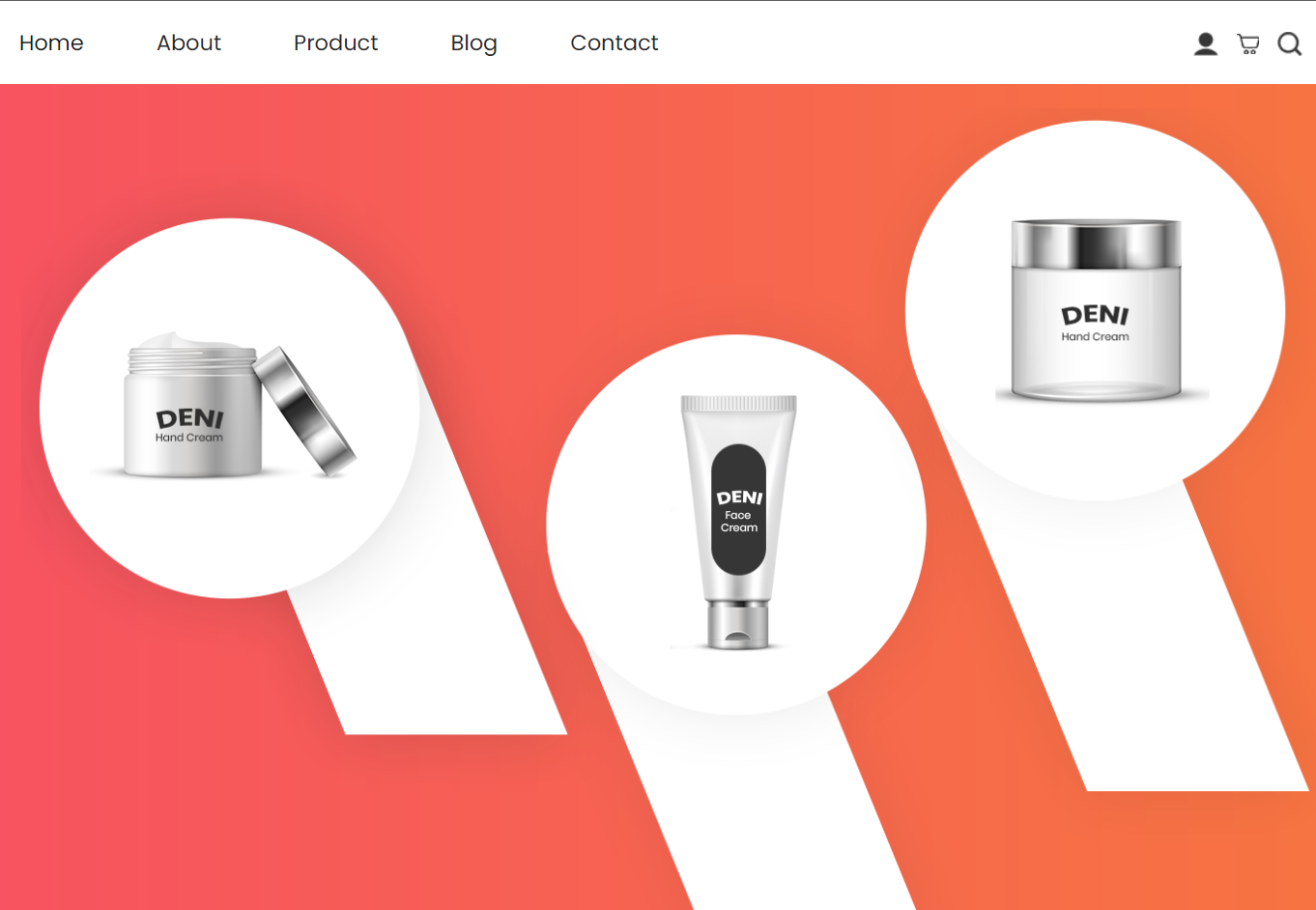 Deni 化妆品电商网站模板