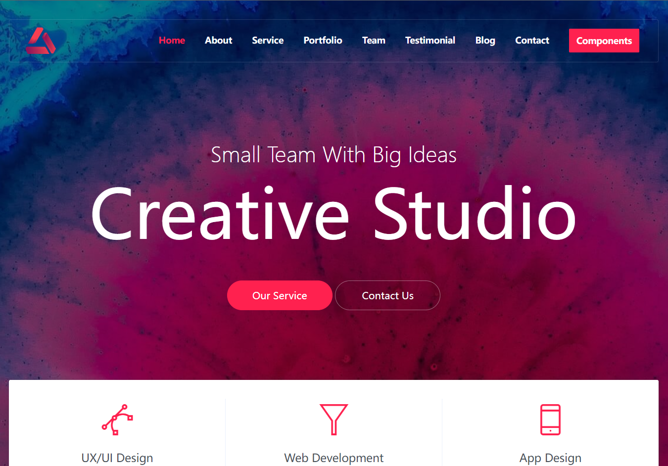 Creative Studio 免费网站模板