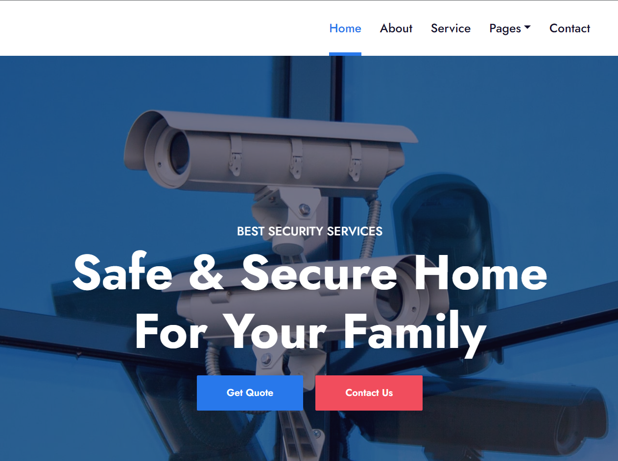 SafeCam 监控设备网站模板