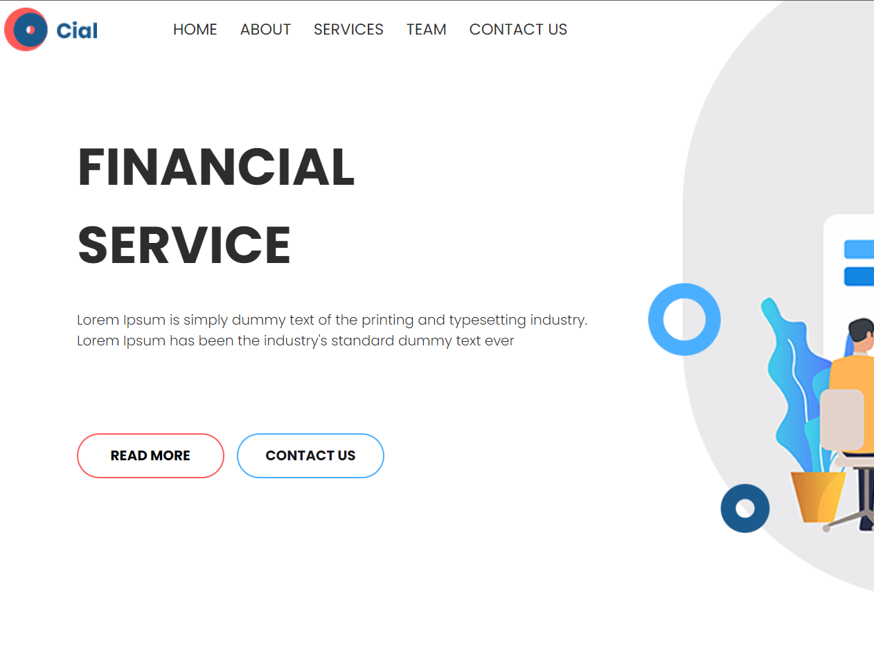 Cial 金融网站模板