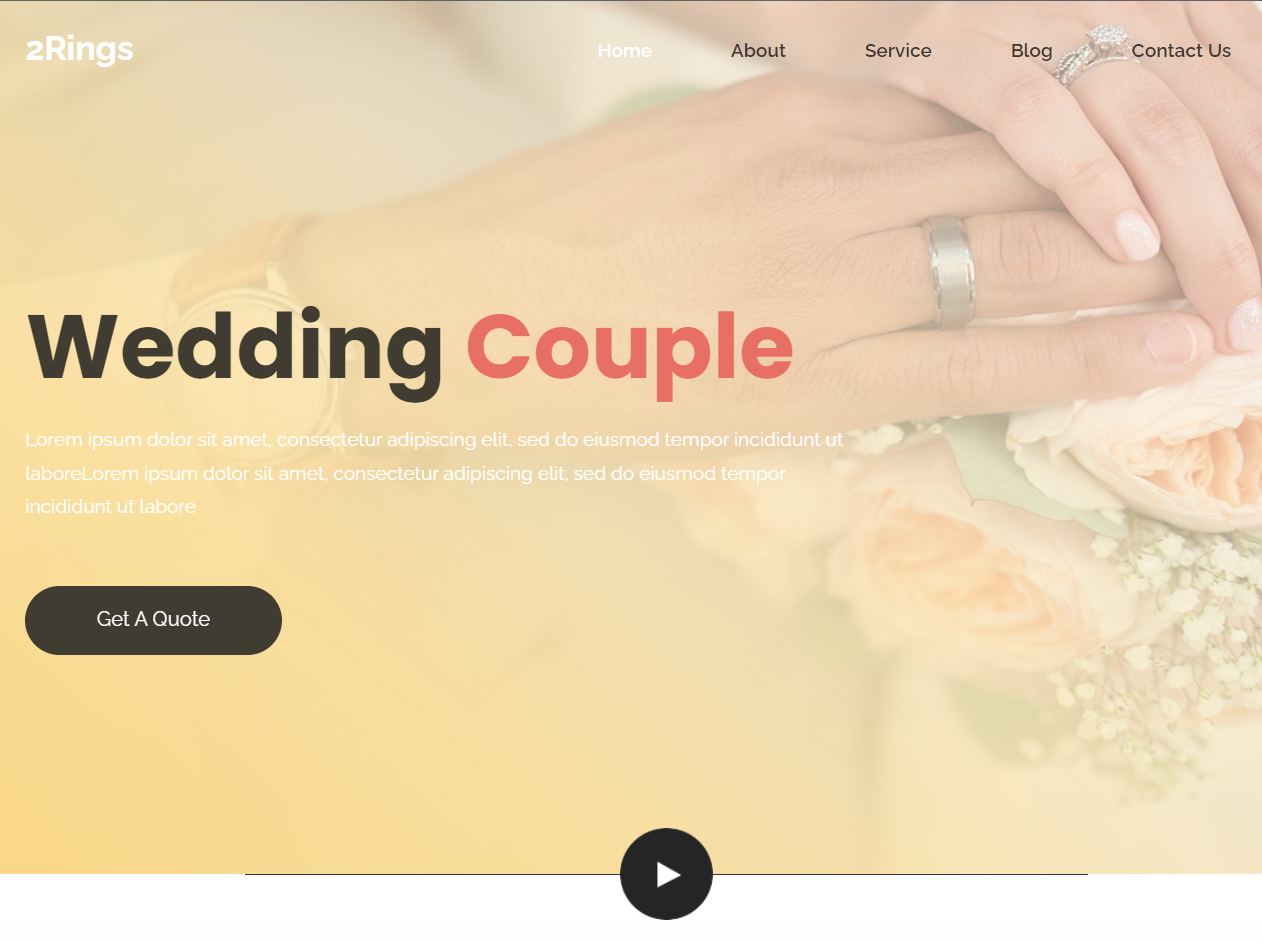 2rings 婚庆网站模板
