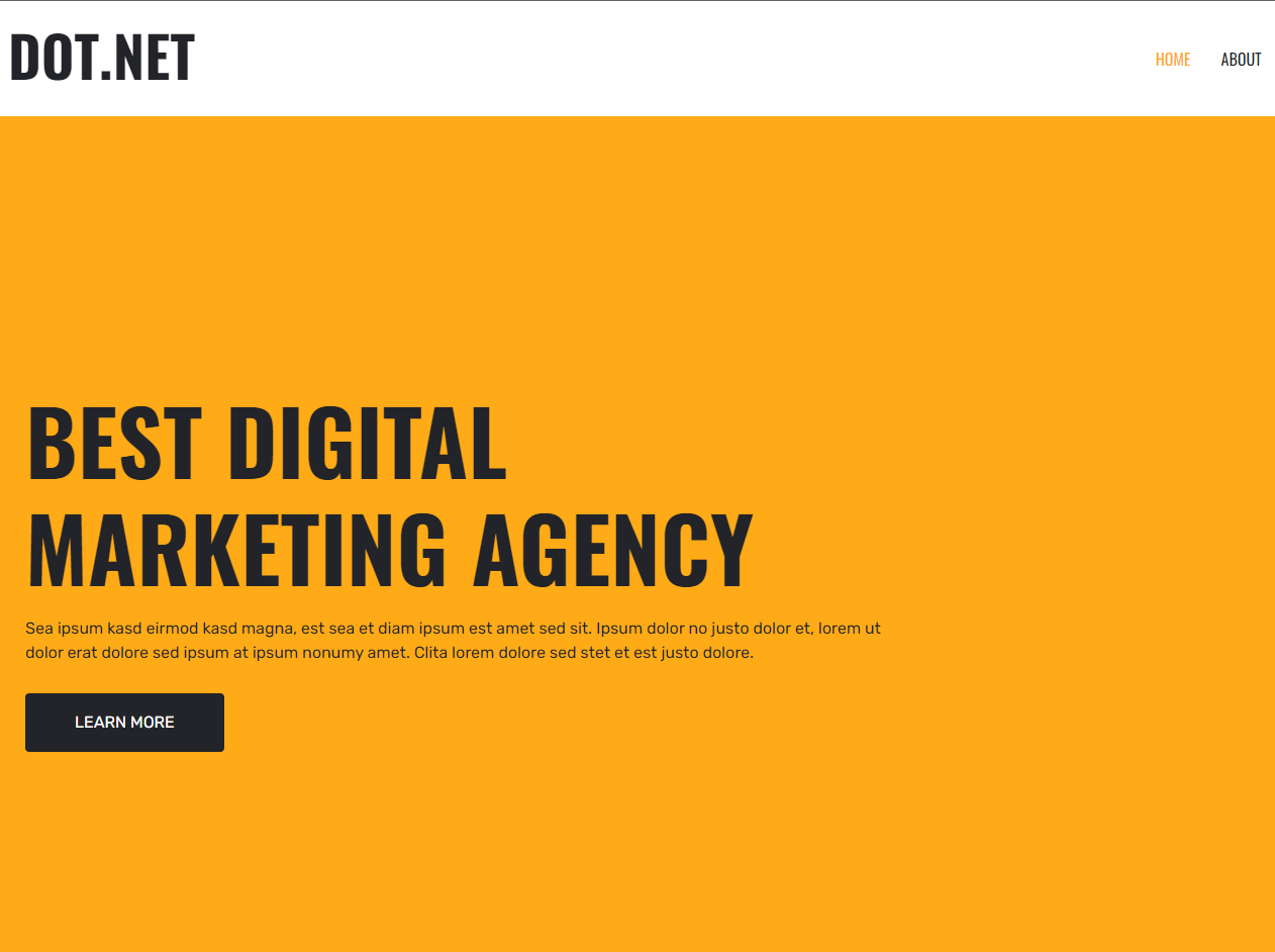 DOT.NET 数字营销机构网站模板