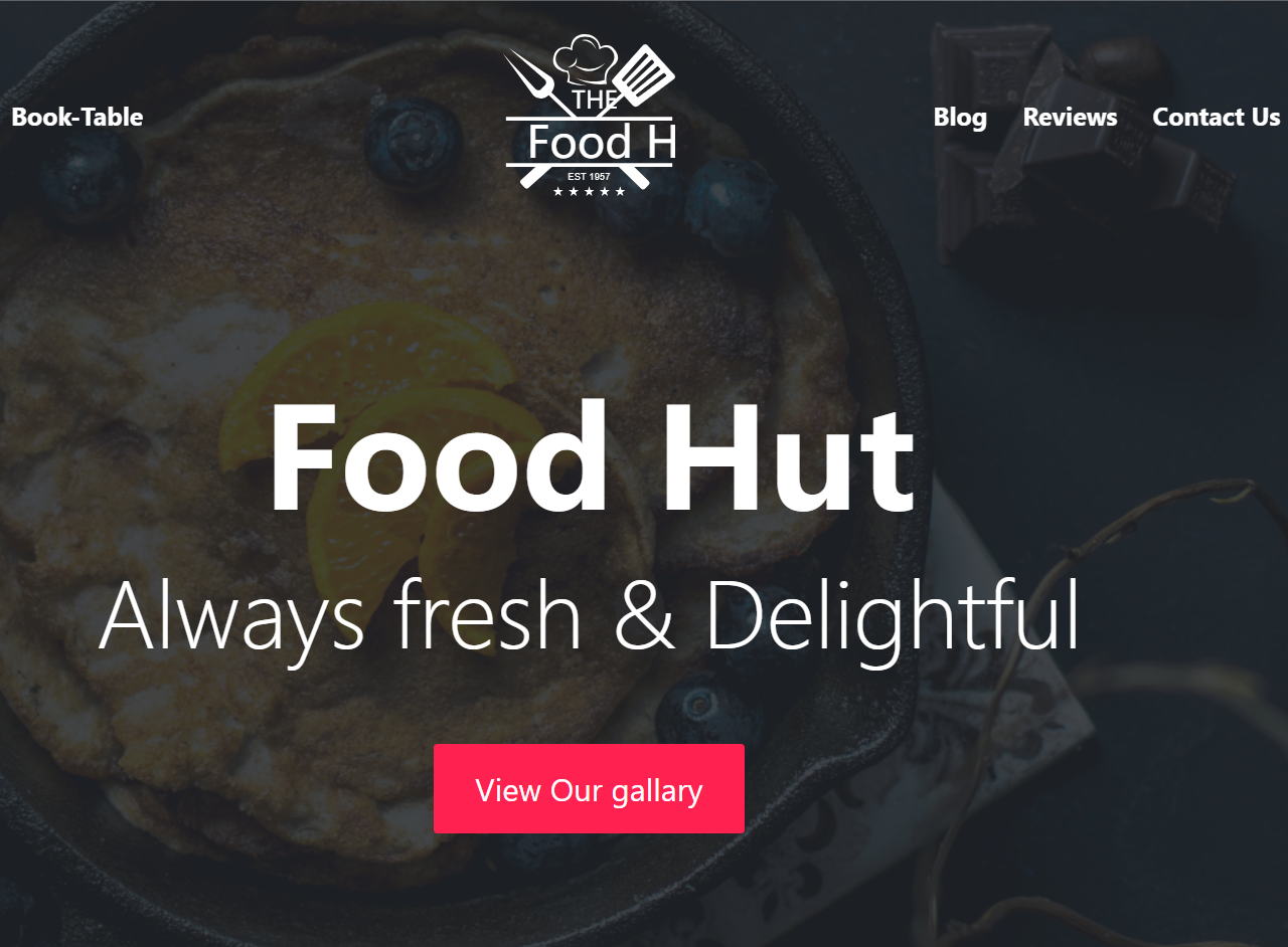 Foodhut 餐厅食堂网站模板