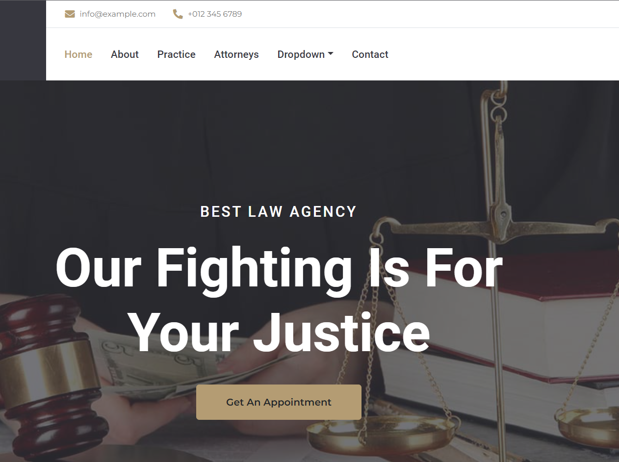 JUSTICE 律师事务所网站模板