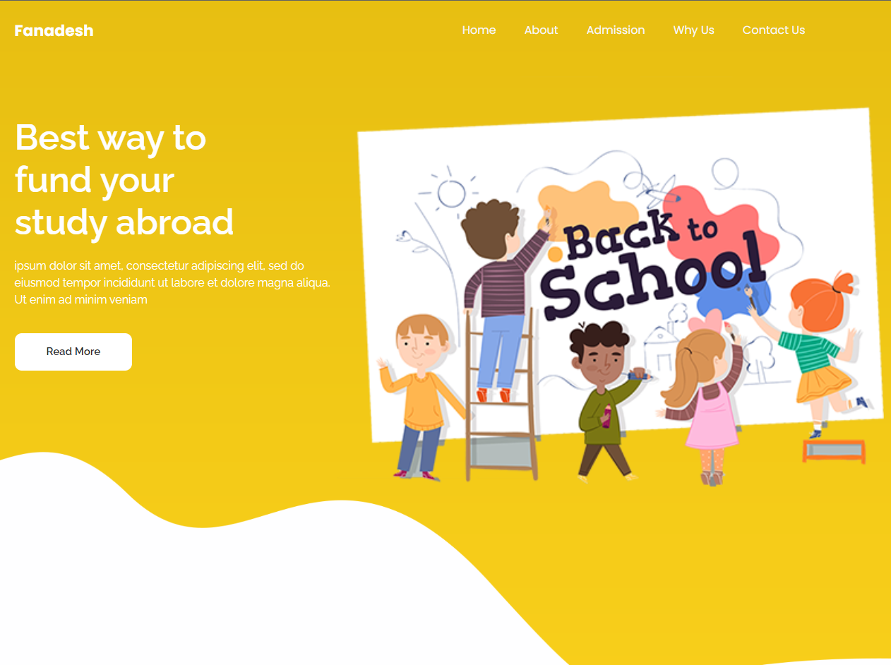 Fanadesh 教育网站模板