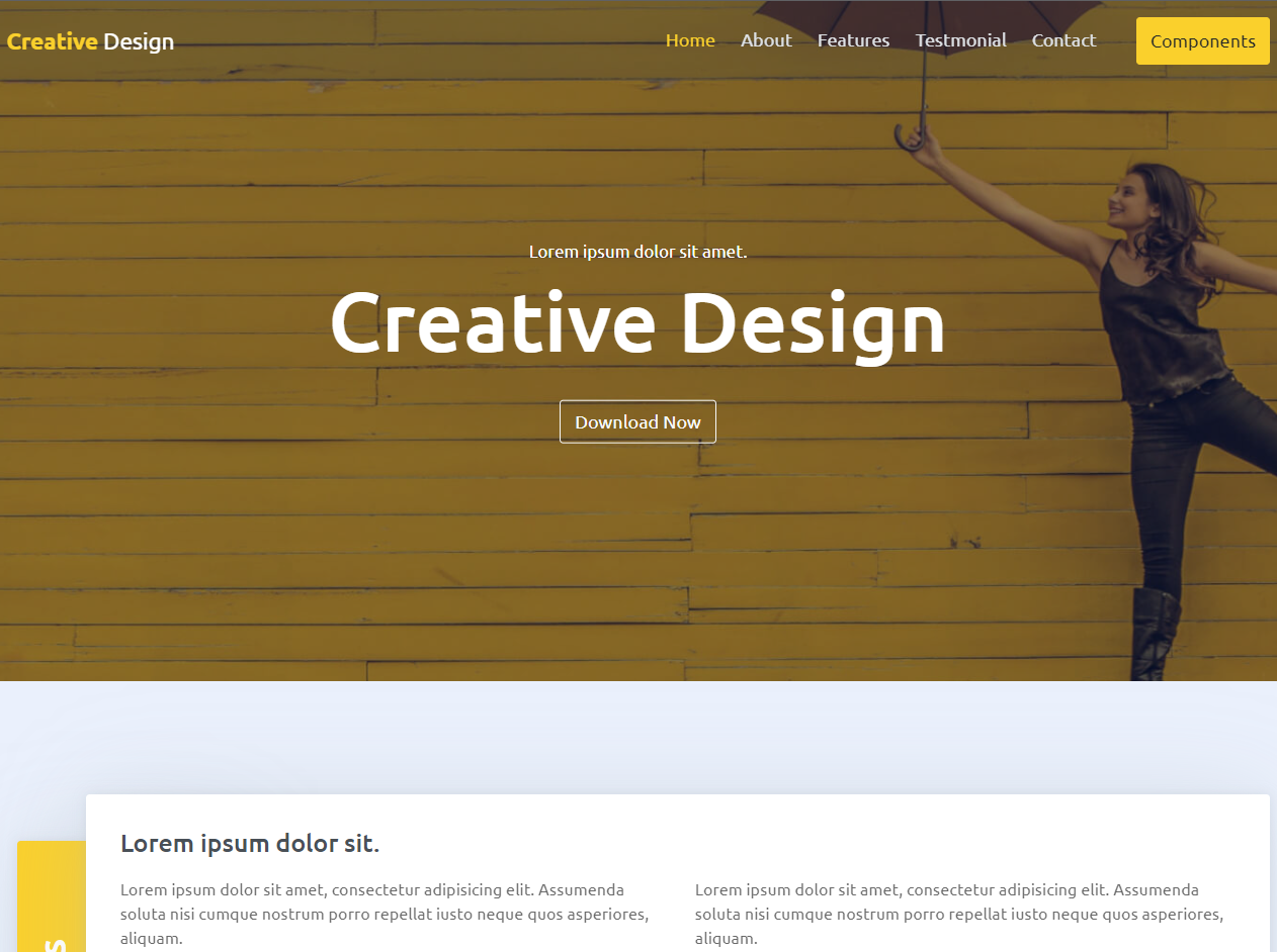 Creative Design 创意设计网站模板