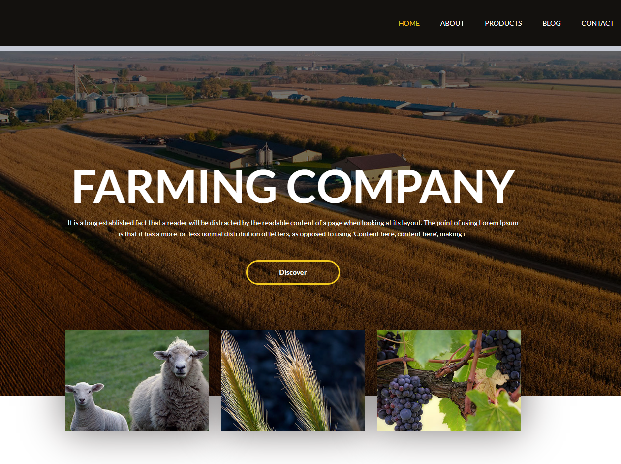 Jon 农业公司网站模板
