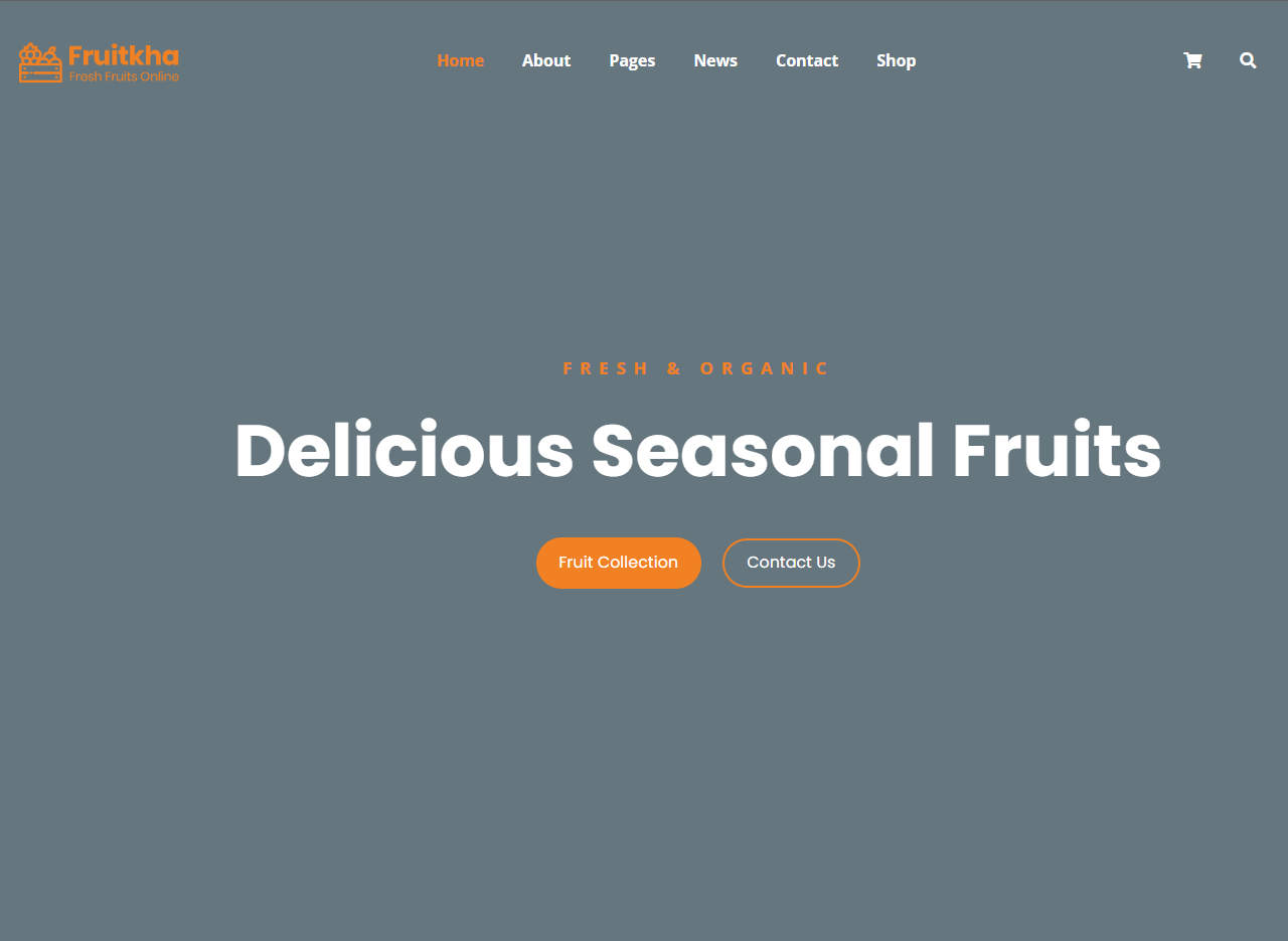 Fruitkha 水果电商免费网站模板