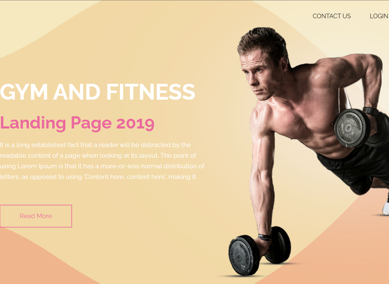 Evolve 健身房免费网站模板