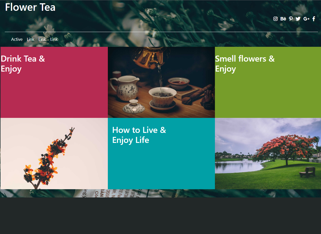 Tea Flower 花茶公司免费单页网站模板